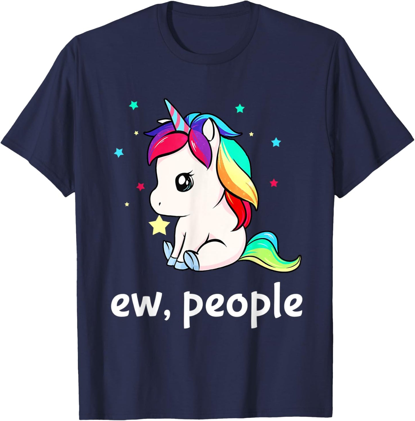 Ew People Unicorn Shirt T-Shirt - T-Shirt | Navy