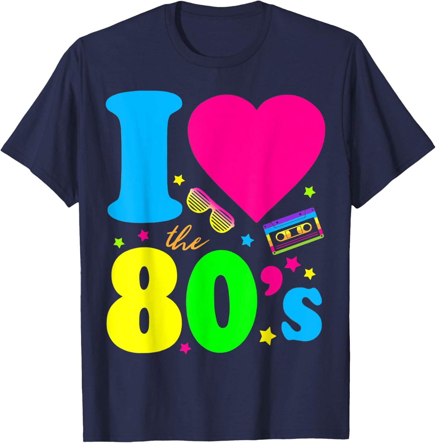 I love the 80s eighties T-Shirt - T-Shirt | Navy