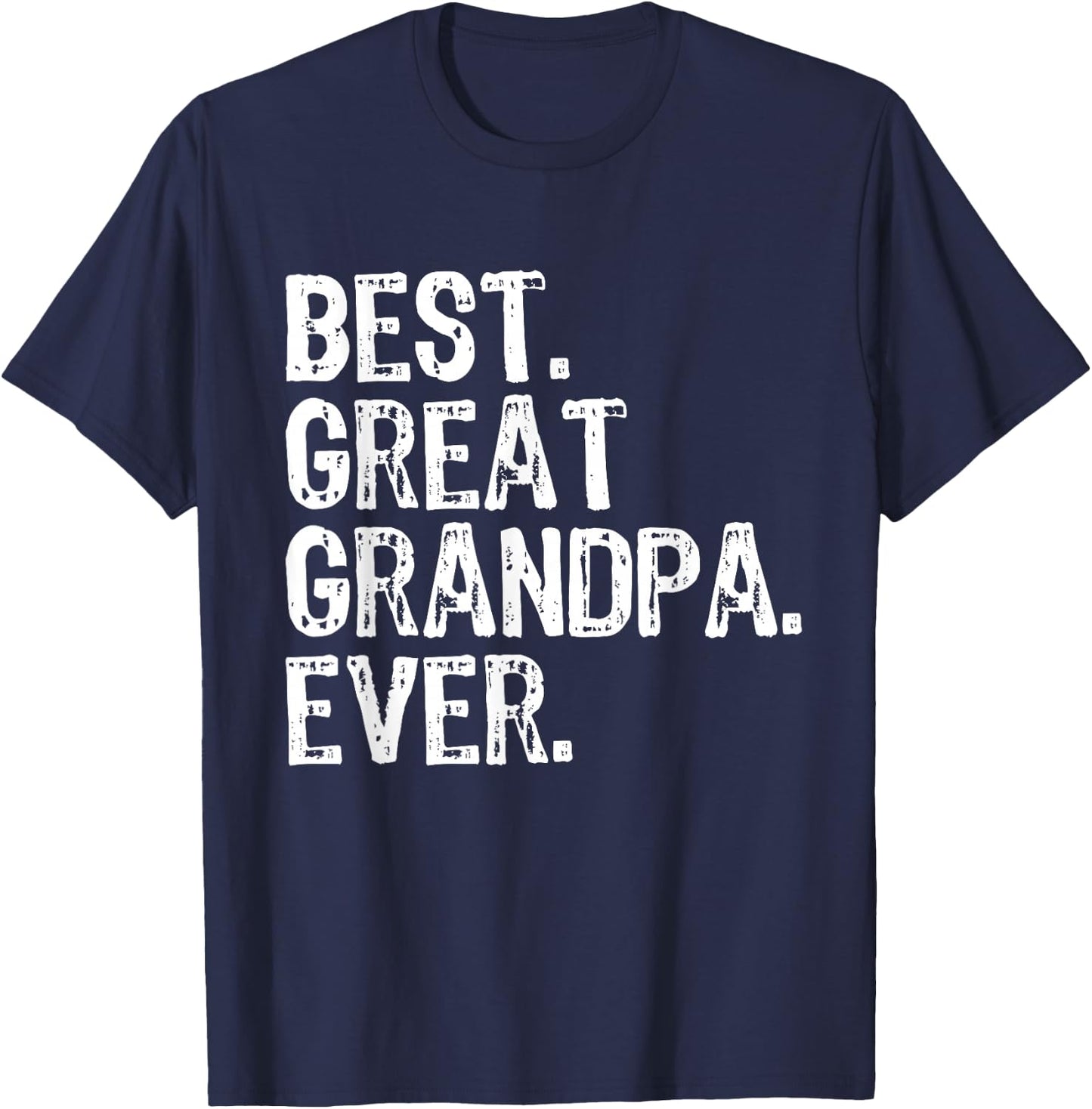 Best Great Grandpa Ever Funny Cool T-Shirt - T-Shirt | Navy