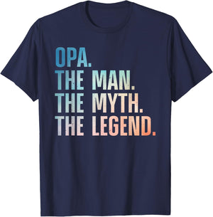 Funny Opa Design For Grandpa Grandfather From Grandkids Opa T-Shirt - T-Shirt | Navy