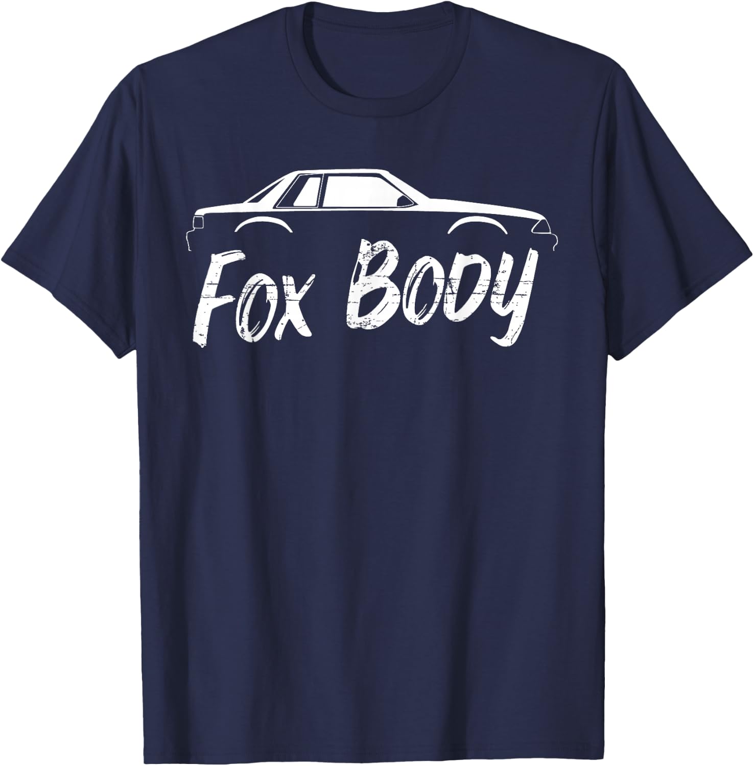 Foxbody Notchback 5.0 American Stang Muscle Car Notch Gift T-Shirt - T-Shirt | Navy