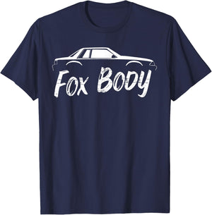 Foxbody Notchback 5.0 American Stang Muscle Car Notch Gift T-Shirt - T-Shirt | Navy
