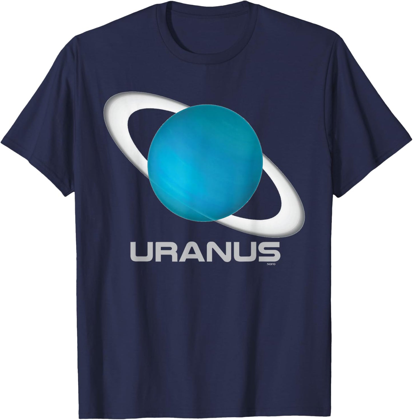 Uranus Shirt, Solar System Planet T-Shirt - T-Shirt | Navy