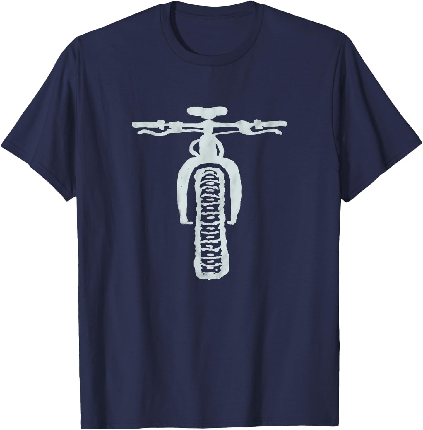 Fat Bike Mountain Bike T-Shirt - T-Shirt | Navy