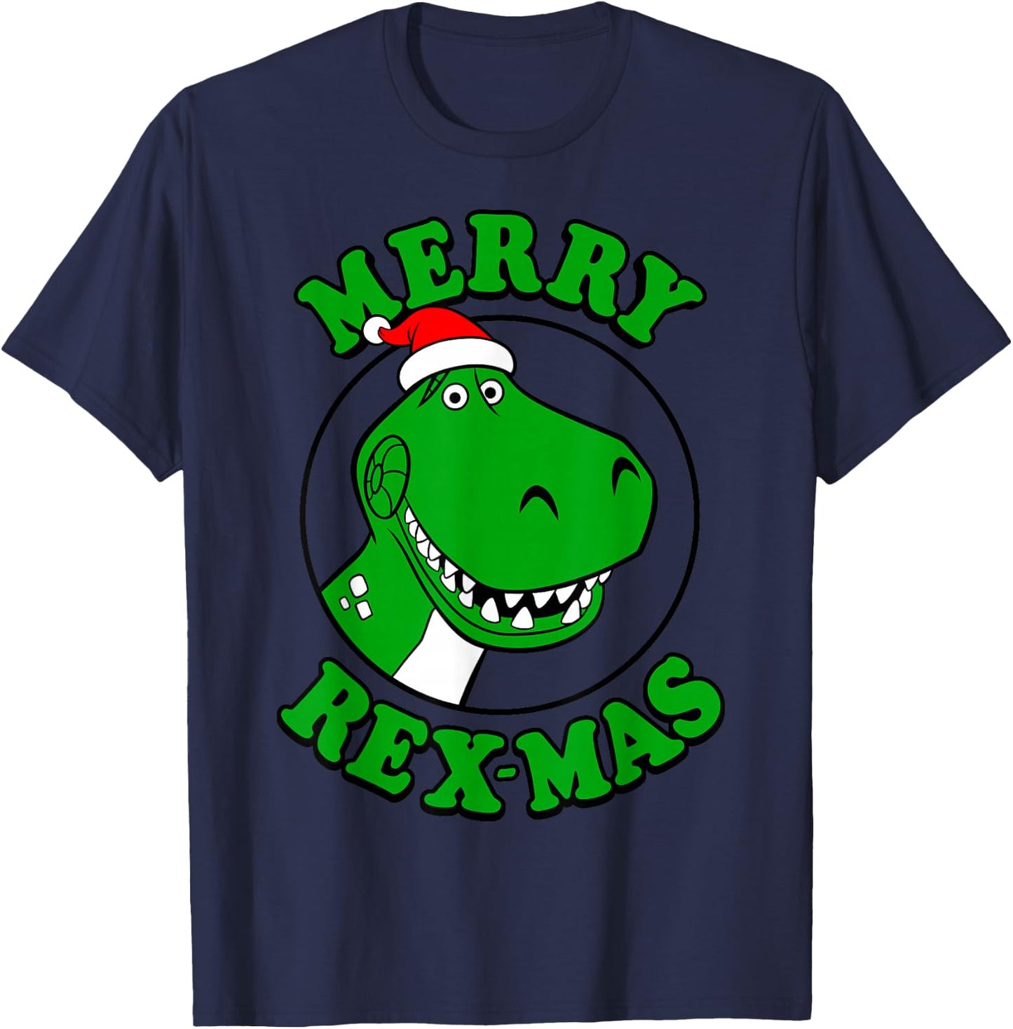 Disney Pixar Toy Story Merry Rex-Mas Christmas T-Shirt - T-Shirt | Navy