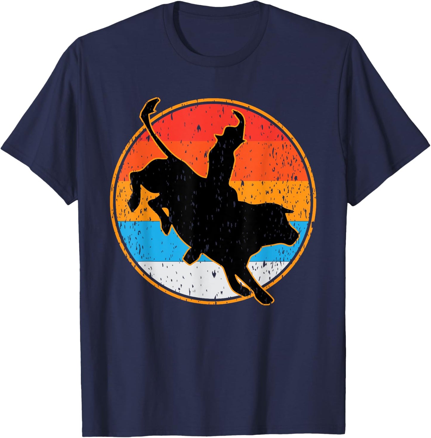 Bull Rider Shirt & Women T-Shirt - T-Shirt | Navy