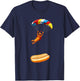 Funny Hot Dog Skydiving Parachute Hotdog Men Women T-Shirt - T-Shirt | Navy