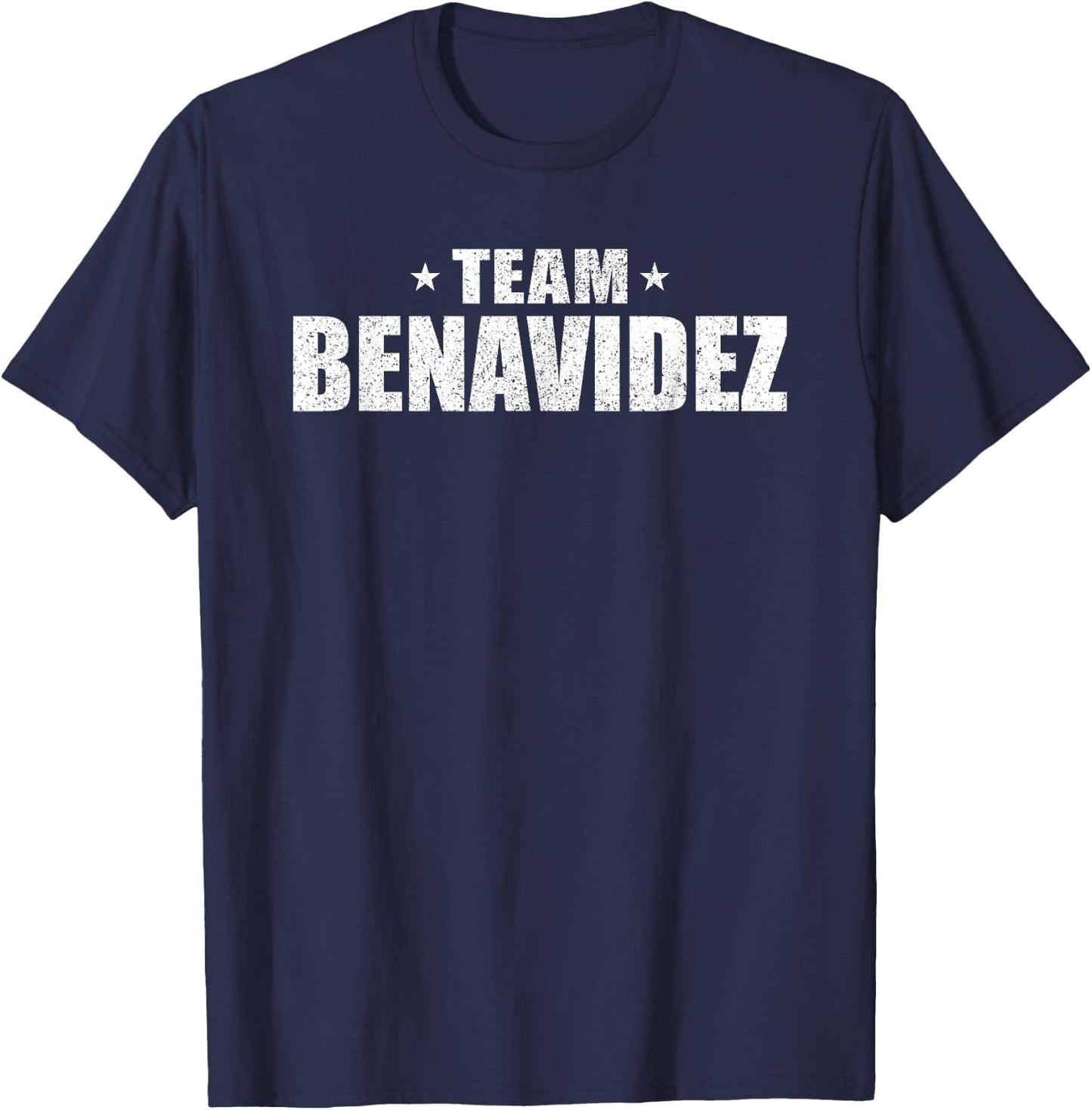 Benavidez Surname Team Costume Retro Hispanic Spanish Family T-Shirt - T-Shirt | Navy