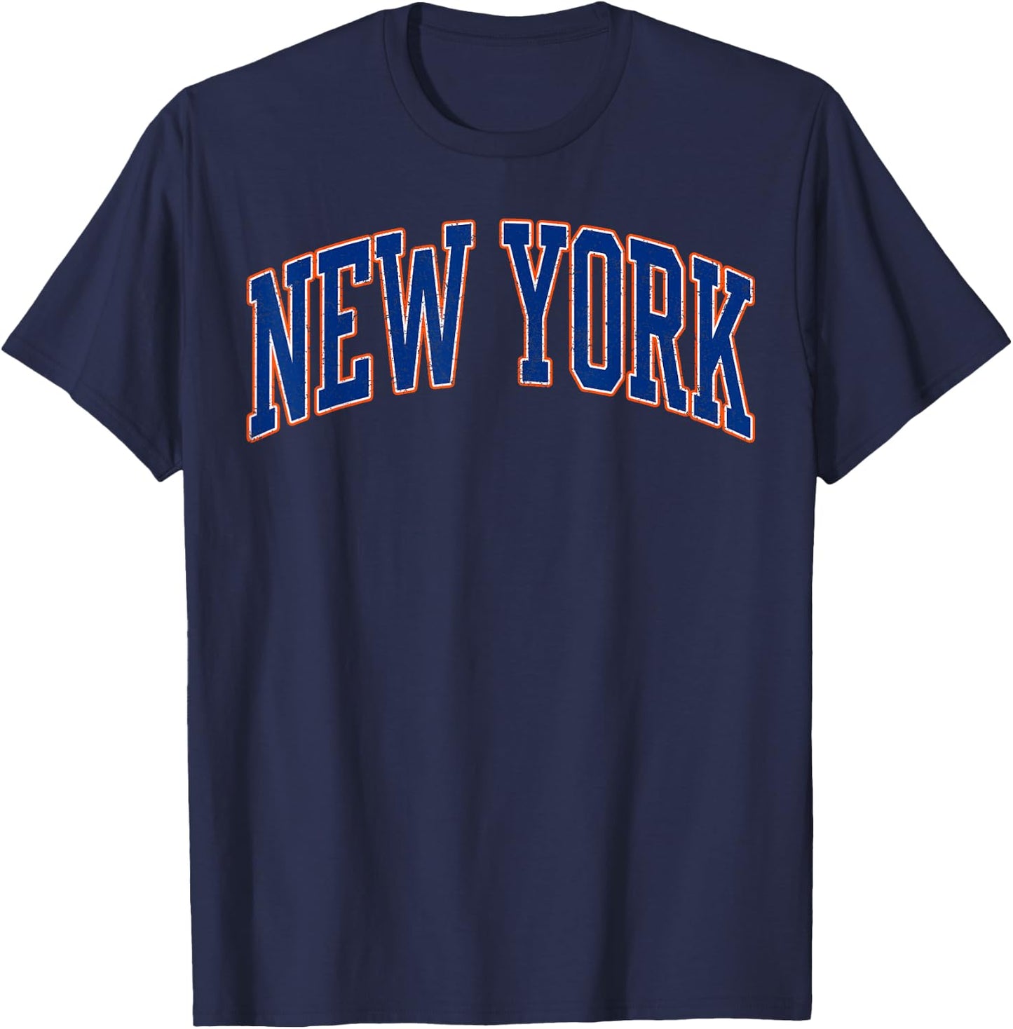 New York - Throwback Design Print - Classic T-Shirt - T-Shirt | Navy