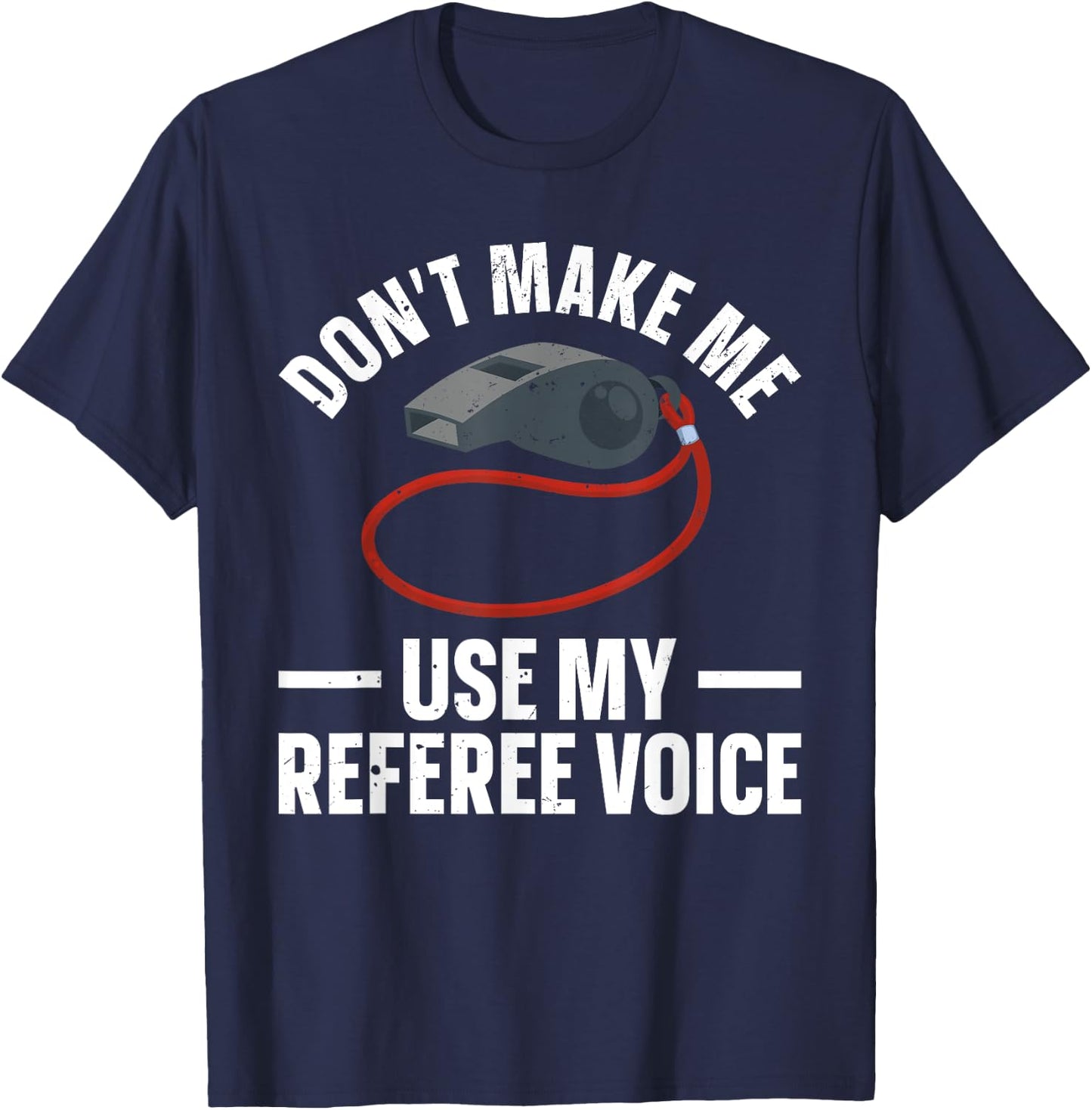 Funny Referee Art Women Sports Ref Official Referee T-Shirt - T-Shirt | Navy