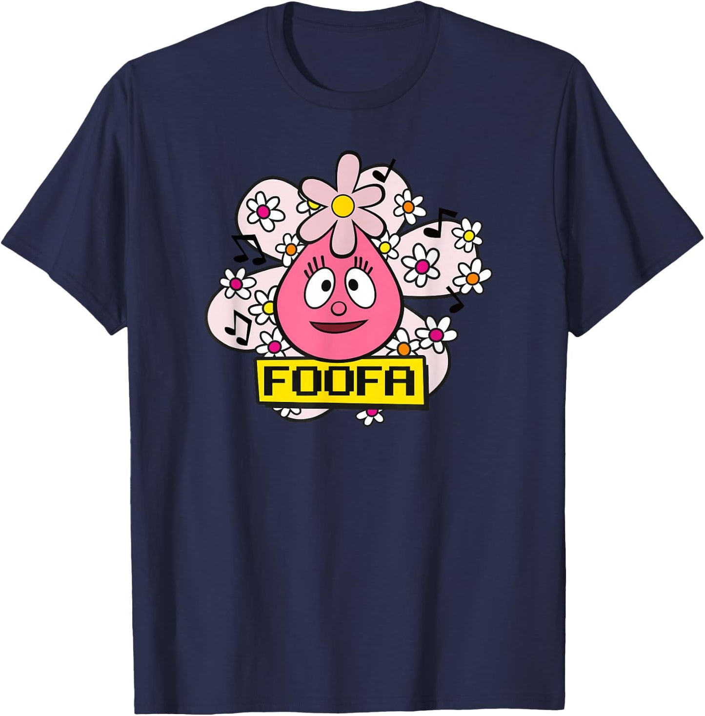 Yo Gabba Gabba - Classic Foofa 02 T-Shirt - T-Shirt | Navy