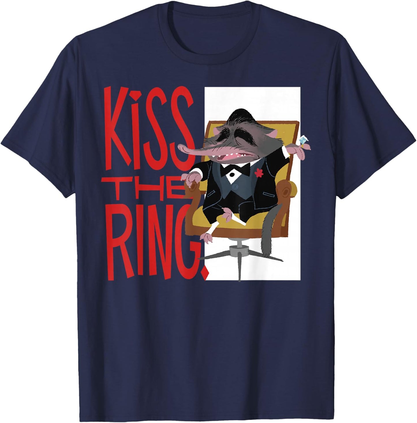 Disney Zootopia Kiss The Ring Graphic T-Shirt - T-Shirt | Navy