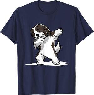 Cute Dabbing Havanese Dog Funny Dab Dance Gift Shirt Women Girls Kids T-Shirt - T-Shirt | Navy