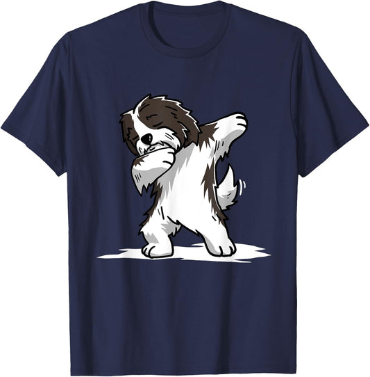 Cute Dabbing Havanese Dog Funny Dab Dance Gift Shirt Women Girls Kids T-Shirt - T-Shirt | Navy