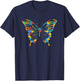 Butterfly Autism Awareness Amazing Puzzle Gift T-Shirt - T-Shirt | Navy