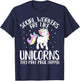 Women Social Workers Make Magic Happens Unicorn Social Work T-Shirt - T-Shirt | Navy