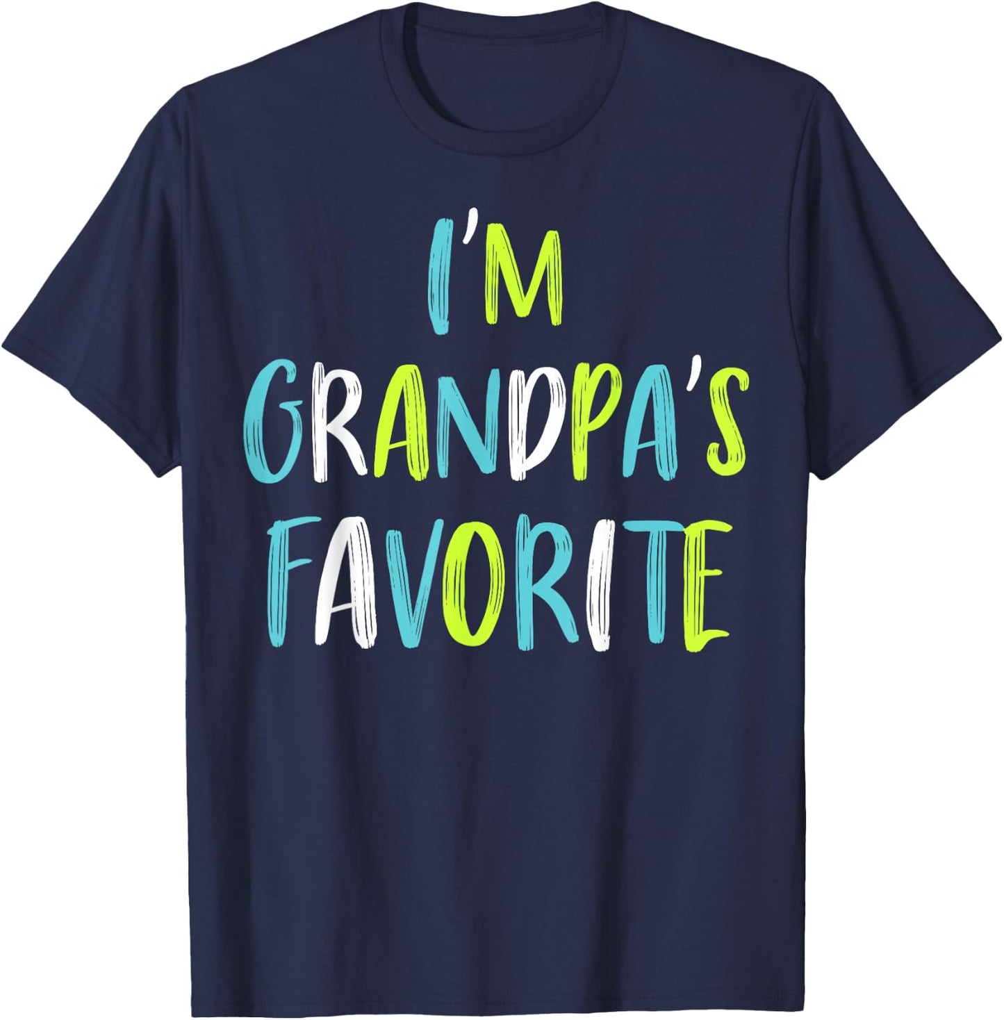 I'm Grandpa's Favorite T-Shirt - T-Shirt | Navy