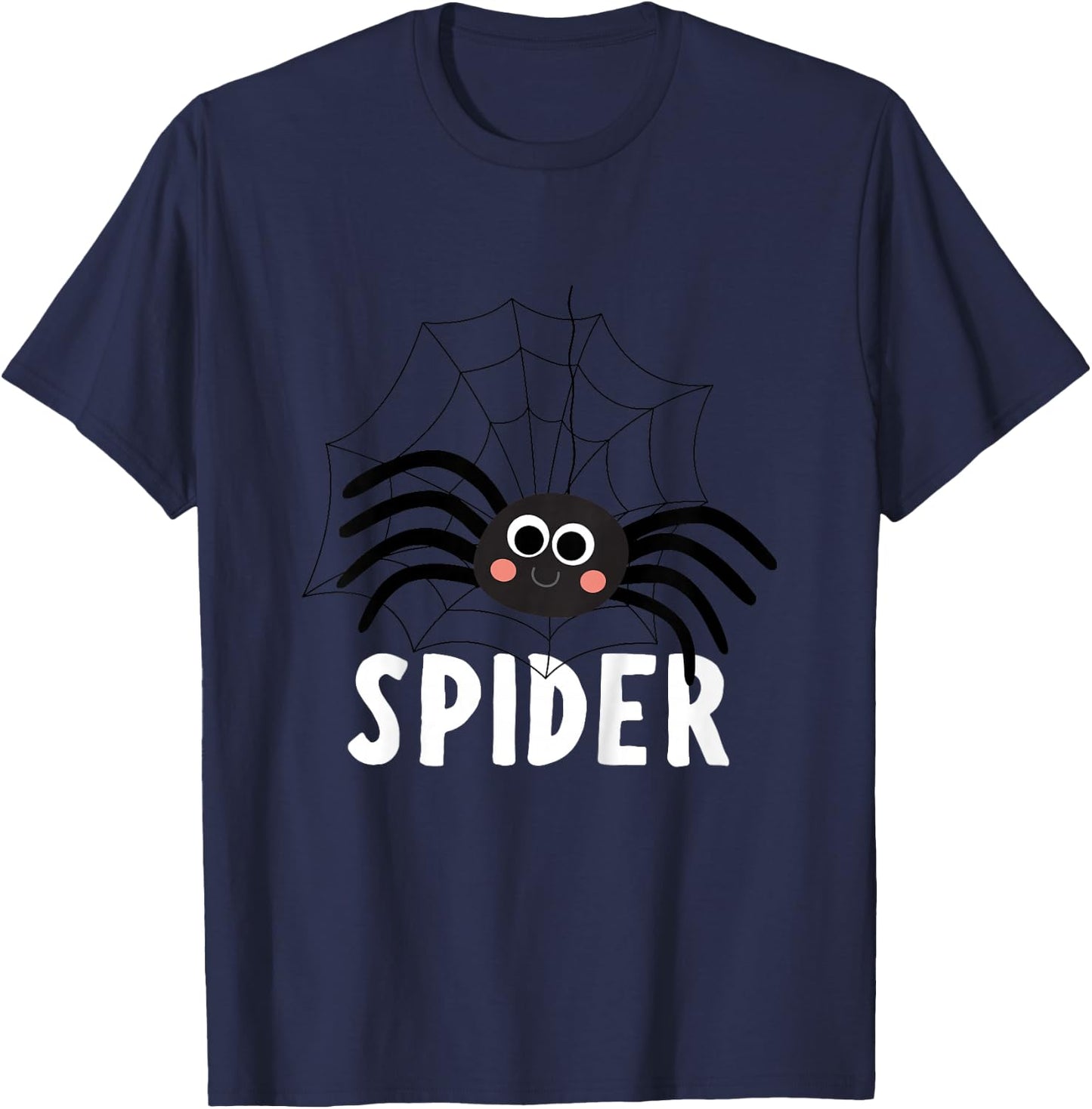 Spider Shirt for Boys Or Girls | Cute Spider Gift T-Shirt - T-Shirt | Navy