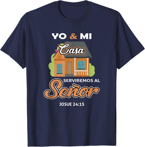 camisas cristianas Spanish christian T-Shirt - T-Shirt | Navy