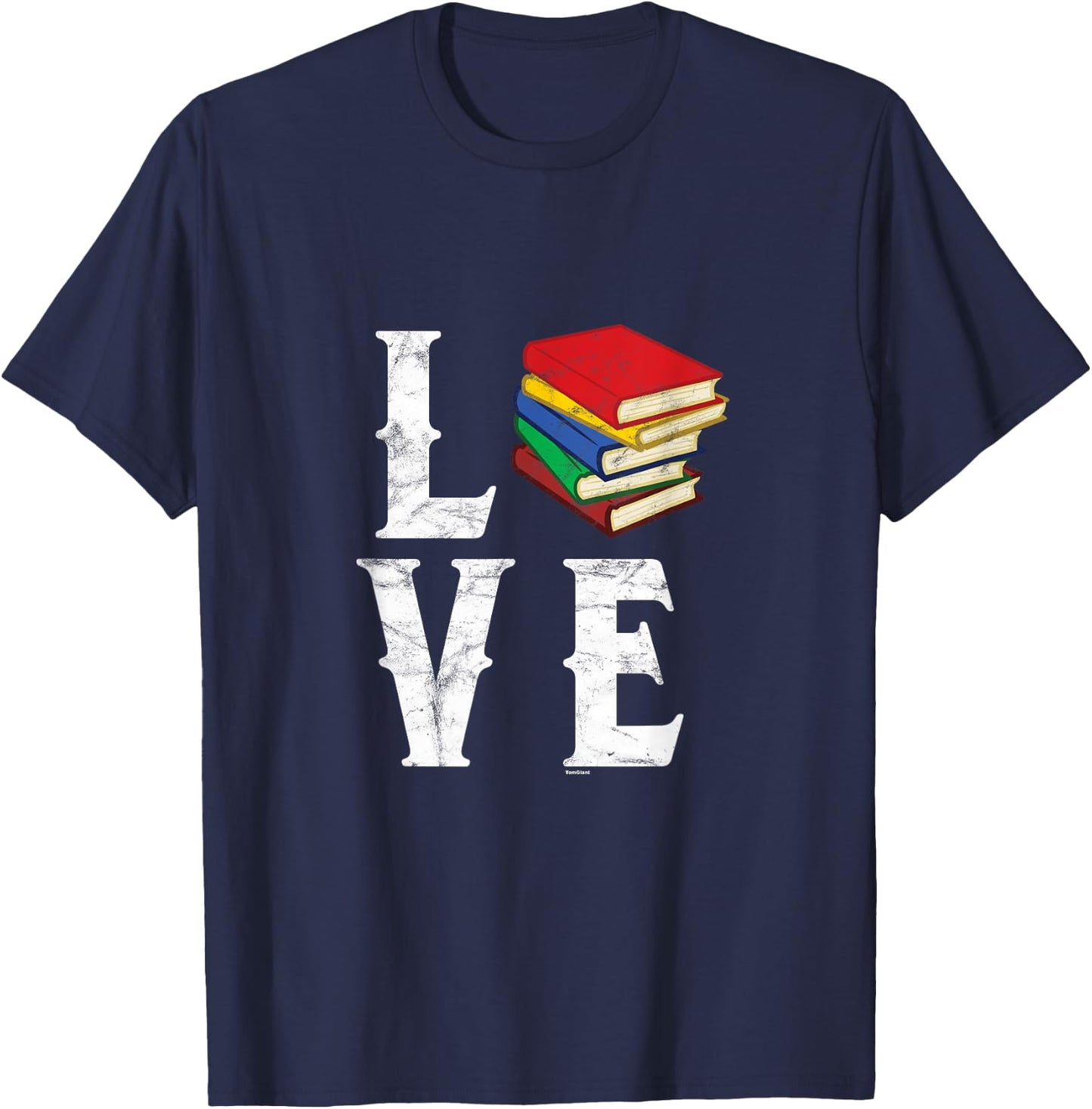 Love Books Bookworms Readers Reading Poem Novel gift T-Shirt - T-Shirt | Navy