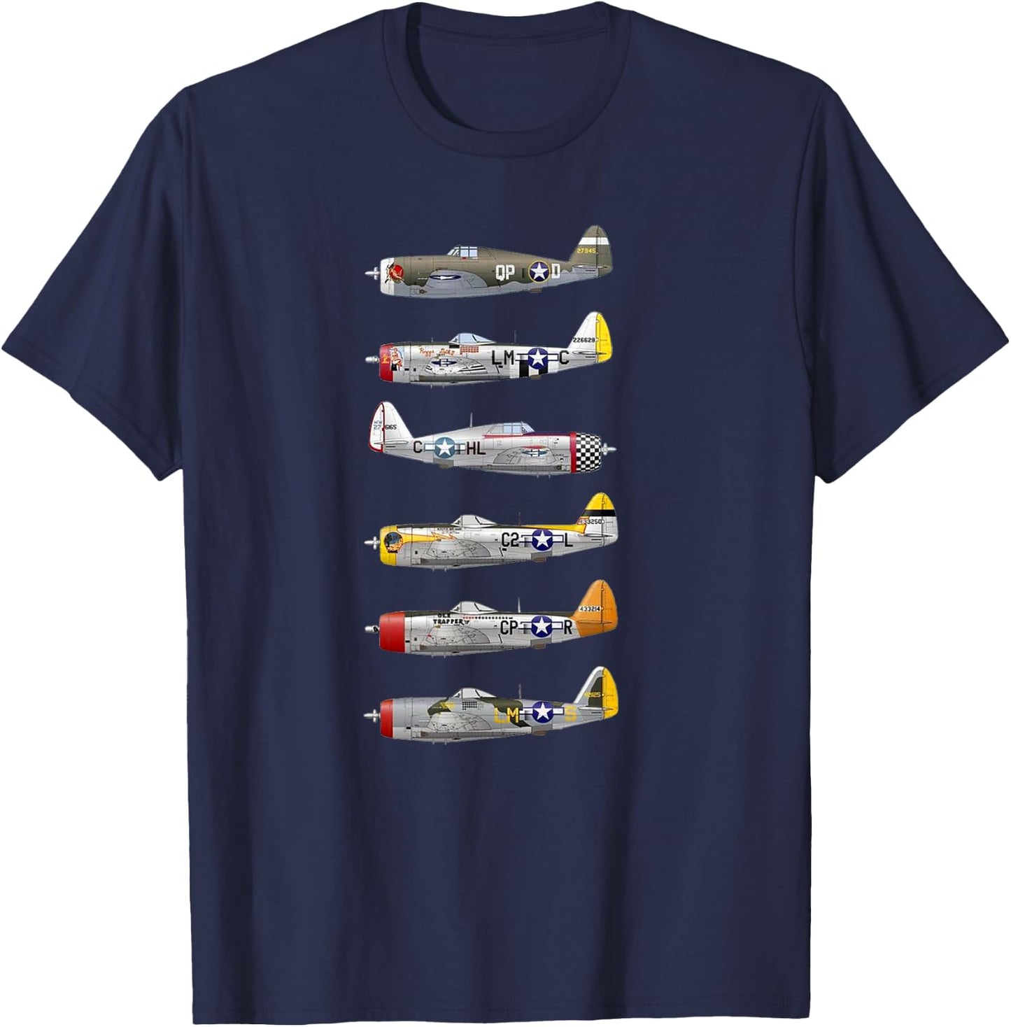Republic P-47 Thunderbolt “The Jug” P47 T-Shirt - T-Shirt | Navy