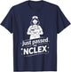 Just Passed My NCLEX Nurse Joyful T-Shirt - T-Shirt | Navy