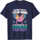 Mental Health Awareness Ribbon Suicide Prevent T-Shirt - T-Shirt | Navy