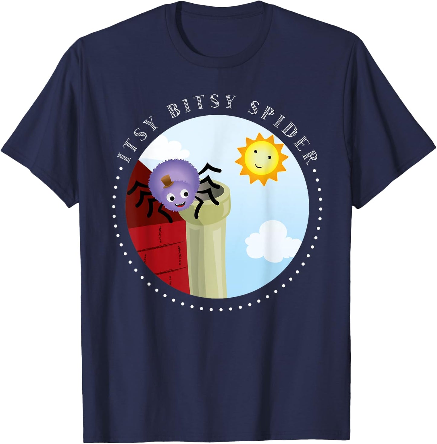 Itsy Bitsy Spider unique Nursery Rhymes Toddler T-Shirt - T-Shirt | Navy