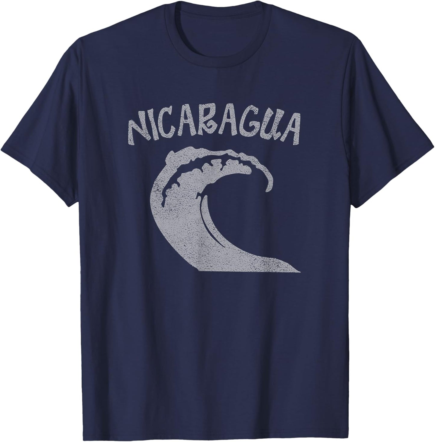 Vintage Nicaragua Surf T-Shirt - T-Shirt | Navy