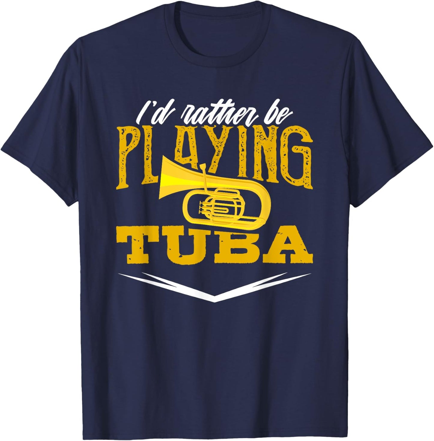 Tuba Player Shirt Marching Band Classical Music Gift T-Shirt - T-Shirt | Navy