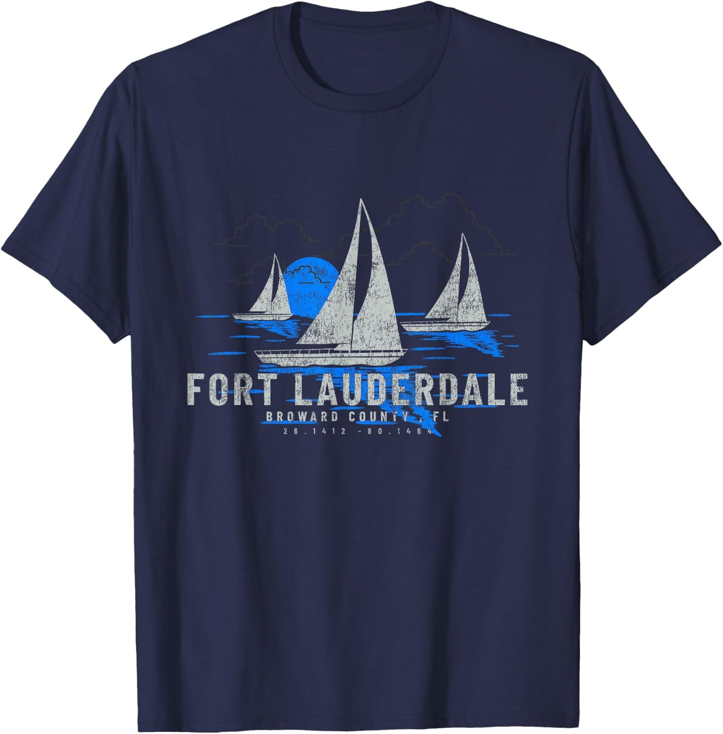 Fort Lauderdale Florida Yachting Souvenir Fort Lauderdale T-Shirt - T-Shirt | Navy