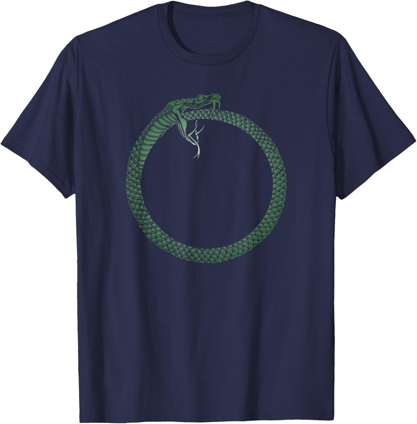 Ouroboros Snake Egyptian Alchemist's T-Shirt - T-Shirt | Navy