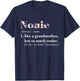 Nonie Like Grandmother but So Much Cooler T-Shirt - T-Shirt | Navy