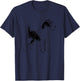 Wire Hair Fox Terrier Dog T-Shirt - T-Shirt | Navy