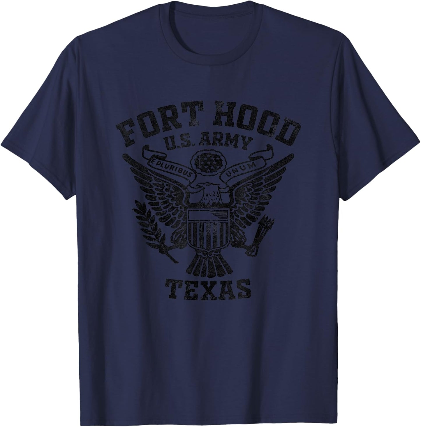 Fort Hood US Military Base Texas TX Ft Hood Veteran Vintage T-Shirt - T-Shirt | Navy