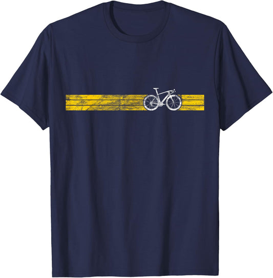 Yellow Winners Funny Bike Racing Pelotons Cyclists Cycling T-Shirt - T-Shirt | Navy