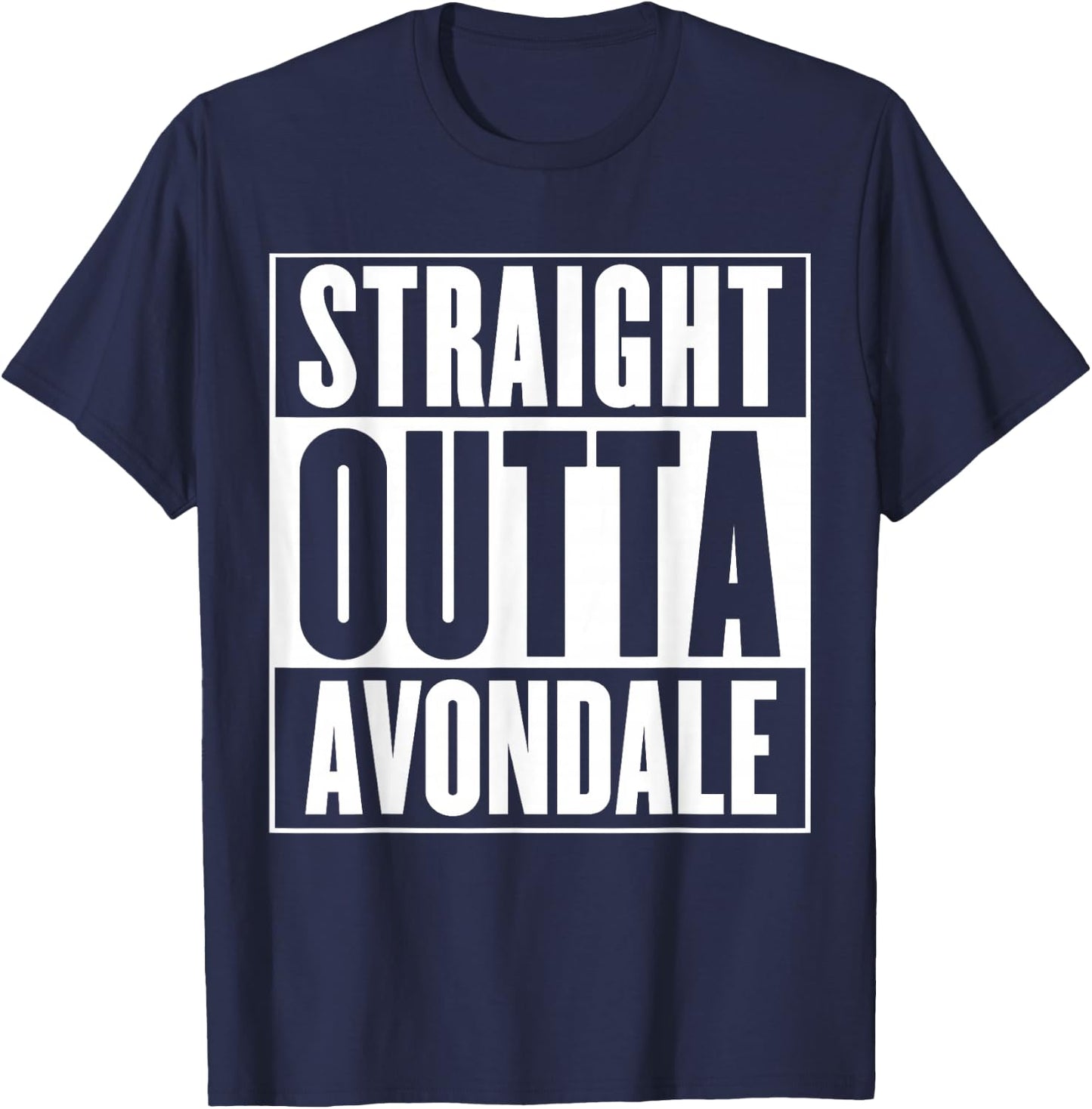 Straight Outta Avondale T-Shirt - T-Shirt | Navy