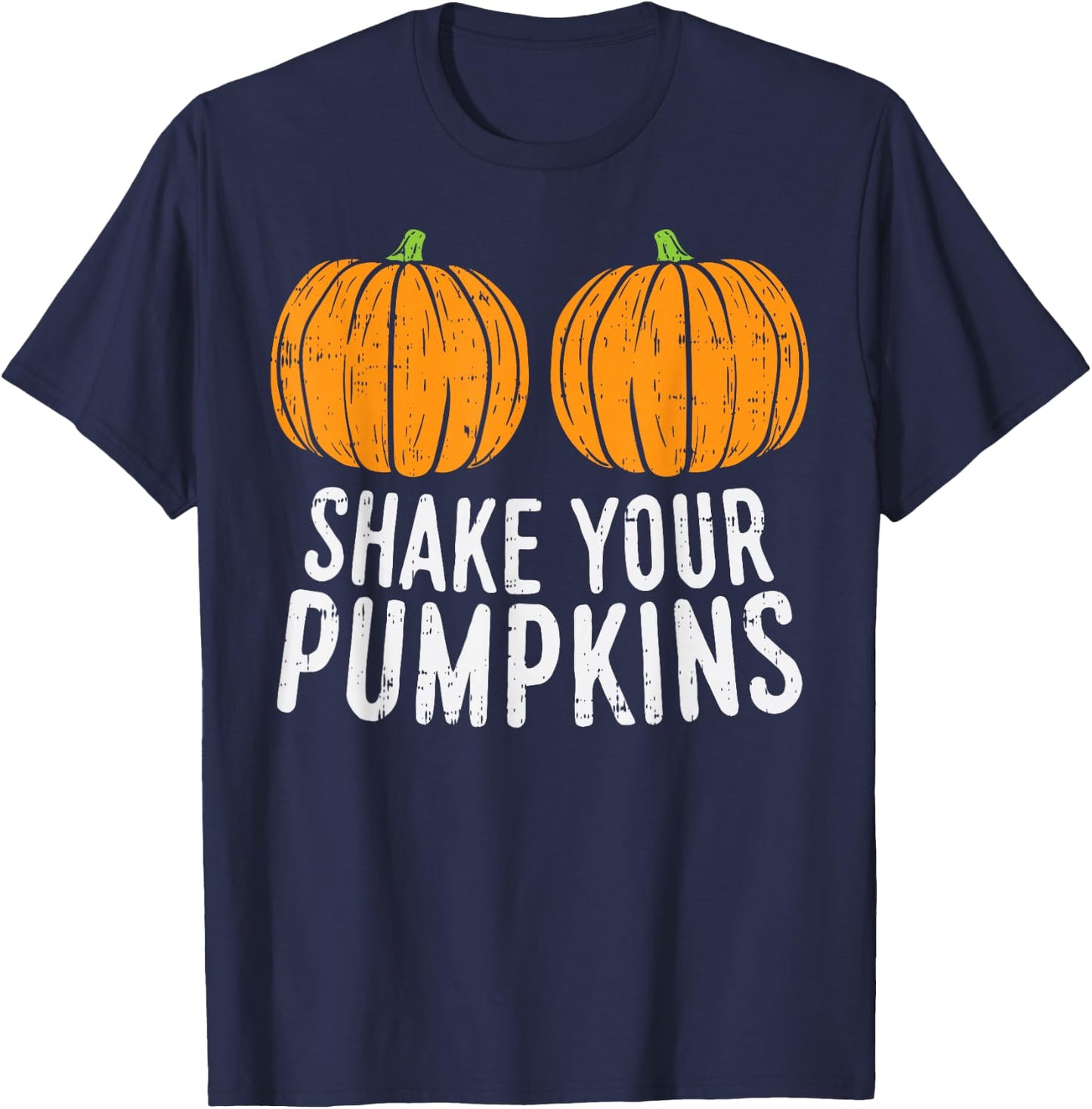 Shake Your Pumpkins Matching Couple Halloween Costume Girls T-Shirt - T-Shirt | Navy