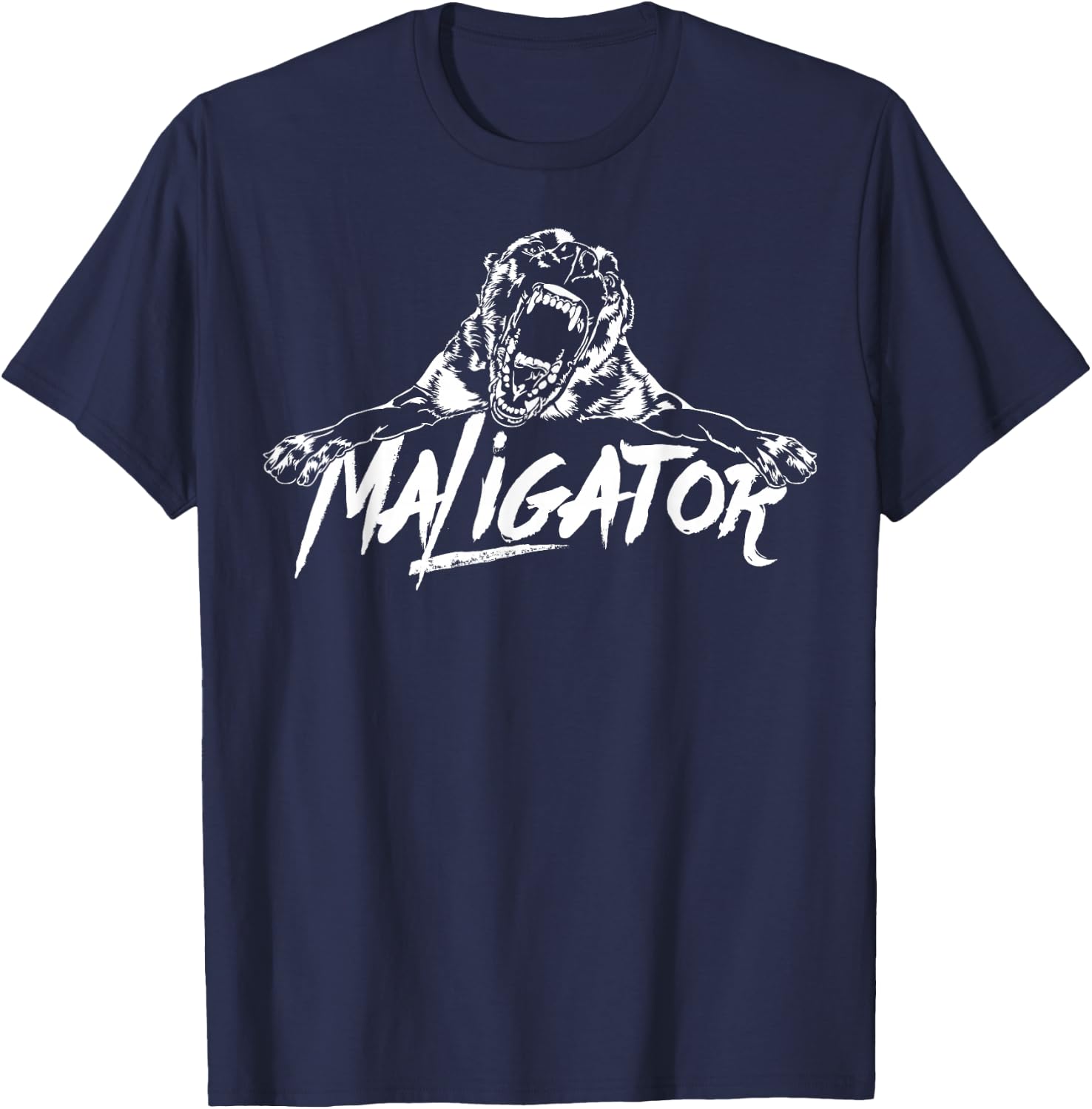 Maligator Belgian Malinois dog Hund Shirt gift Women T-Shirt - T-Shirt | Navy