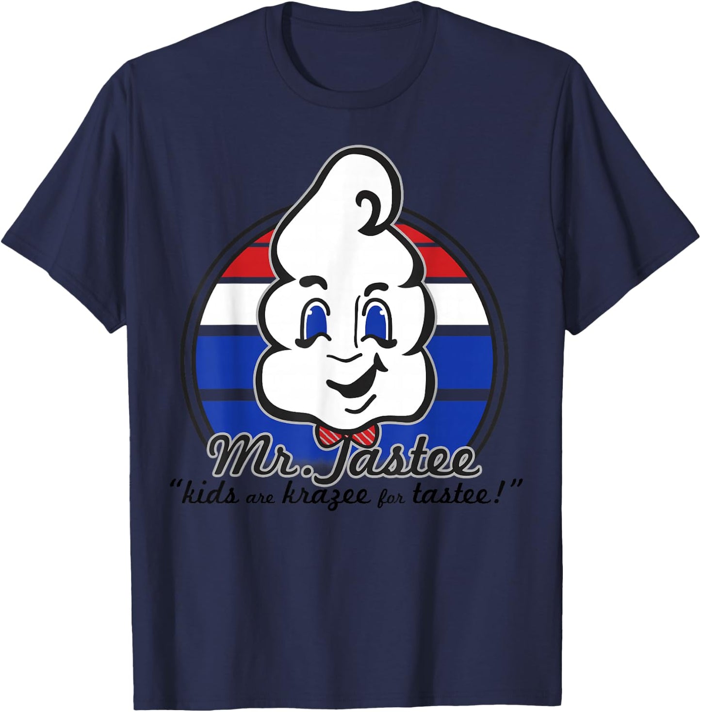 The Adventures of Pete and Pete Mr. Tastee -Adults & Kids , Grey, Small T-Shirt - T-Shirt | Navy