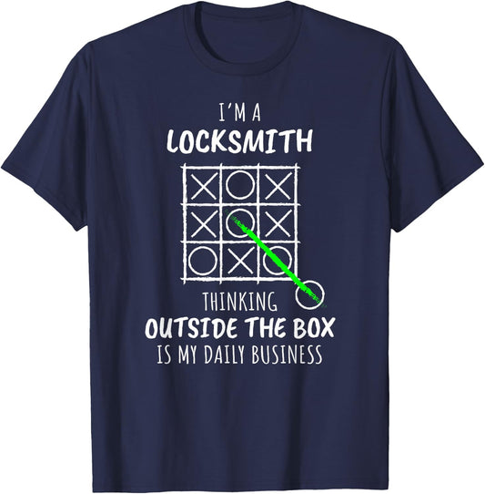Funny Locksmith T-Shirt - T-Shirt | Navy