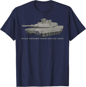 M1A2 Abrams Battle Tank T Shirt Gift T-Shirt - T-Shirt | Navy