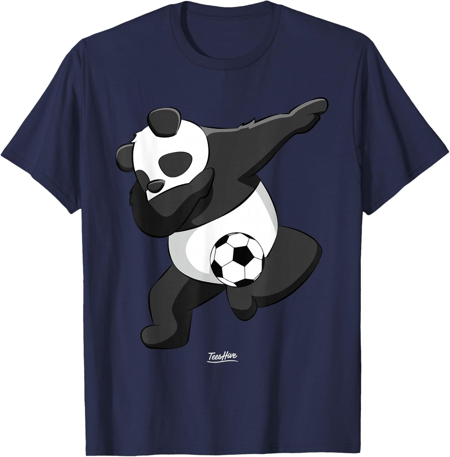 Dabbing Panda Soccer - Boys Panda T-Shirt - T-Shirt | Navy