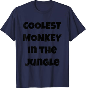 Coolest Monkey in the Jungle T-Shirt - T-Shirt | Navy