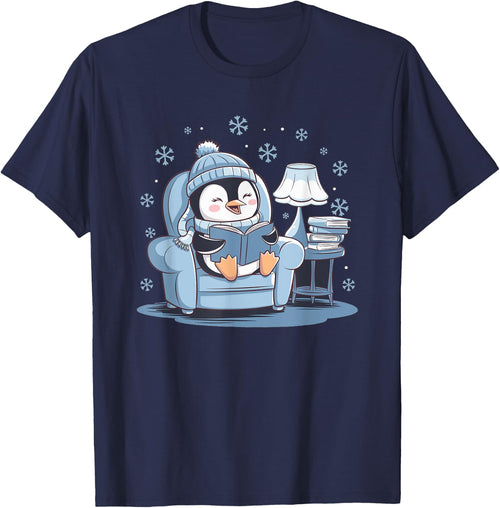 Penguin Reading Arctic Wildlife Animal Winter Snow Lover