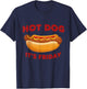 Hot Dog It's Friday Fun Clothing T-Shirt - T-Shirt | Navy