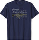 "Jesus Said" AR15 Bible Verse Christian Gun Rights T-Shirt - T-Shirt | Navy