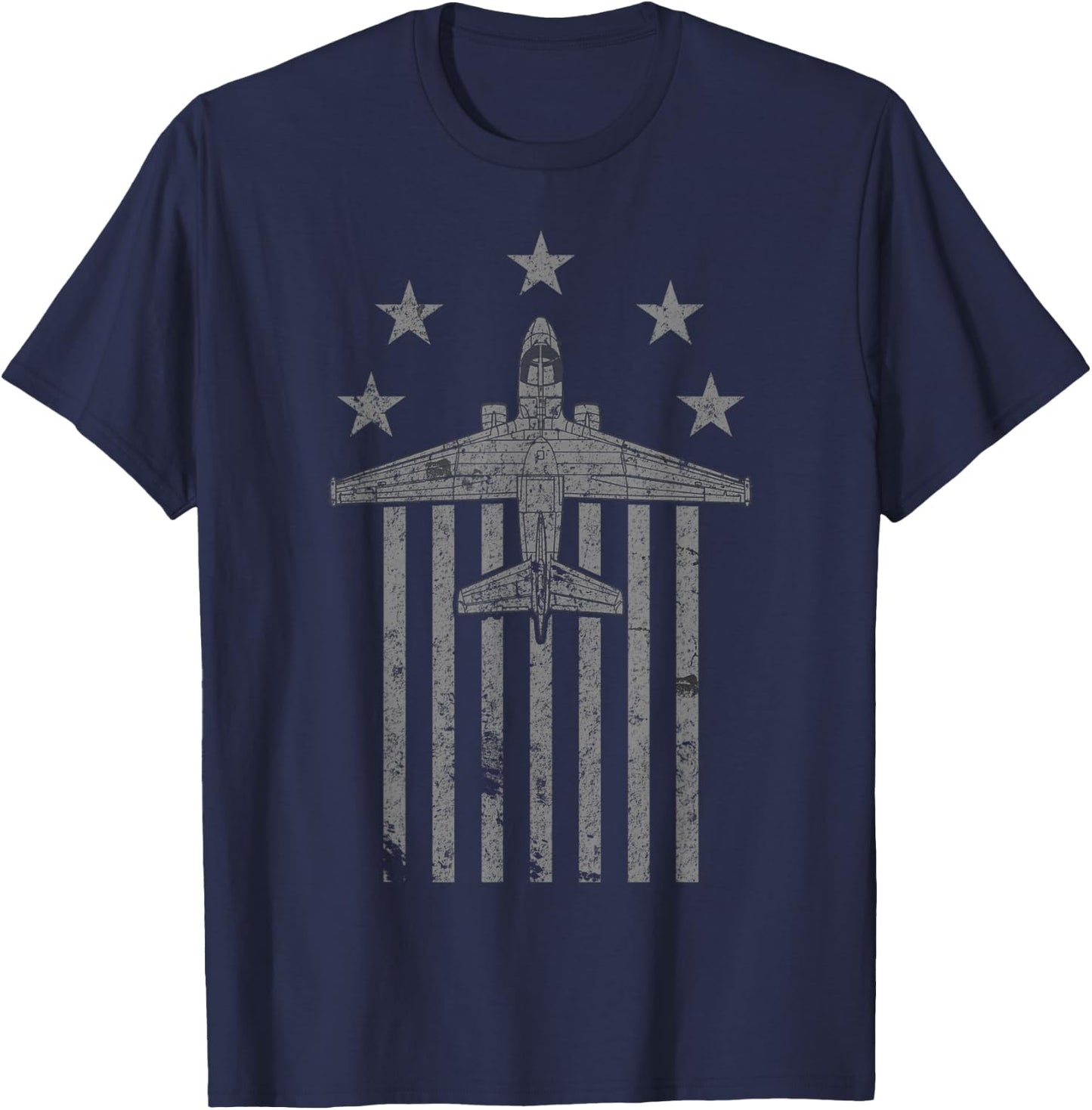 S-3 Viking Stars & Bars Vintage ASW Jet Airplane T-Shirt - T-Shirt | Navy