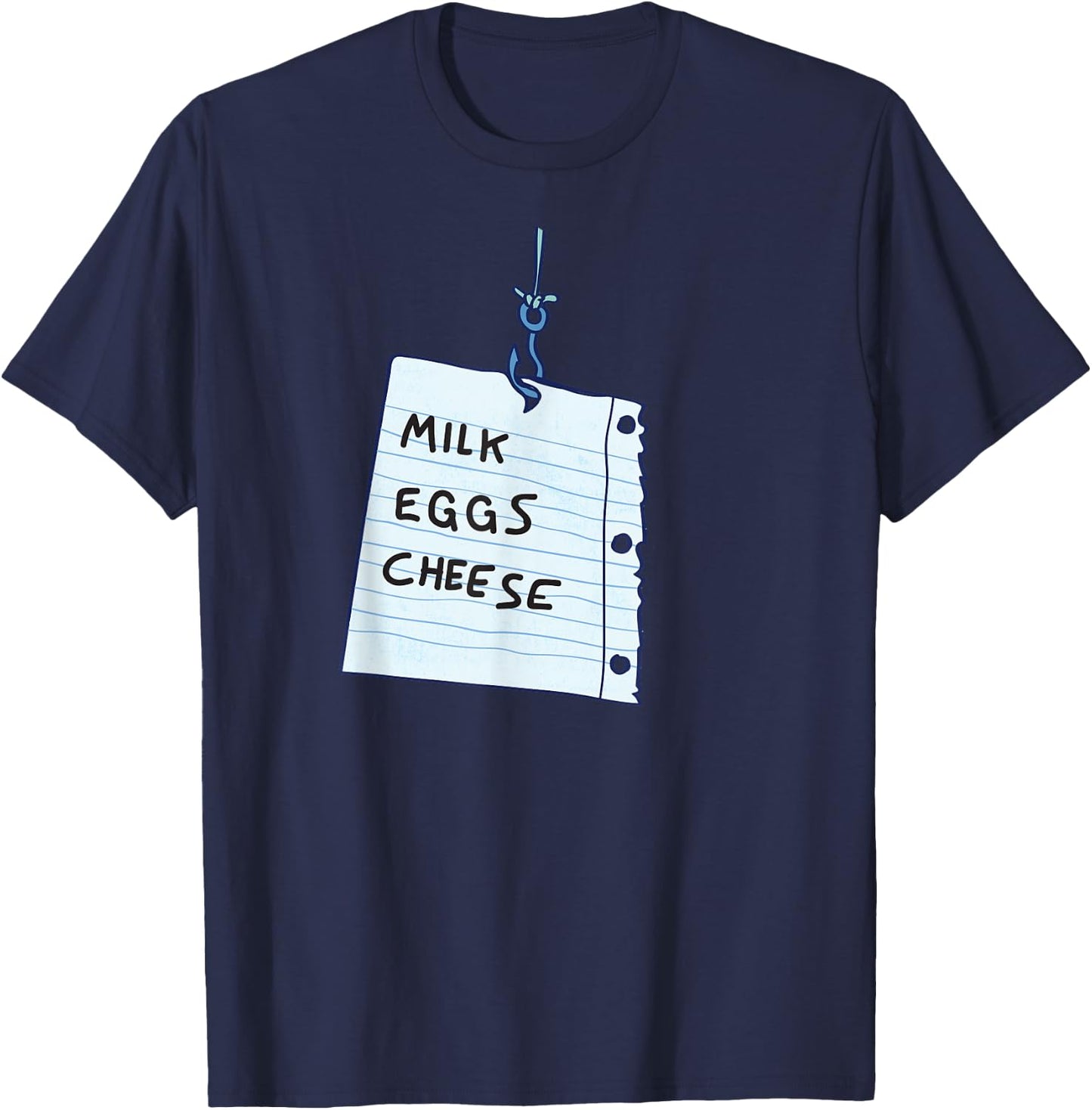 Haunted Shopping List / Ghost T-Shirt - T-Shirt | Navy