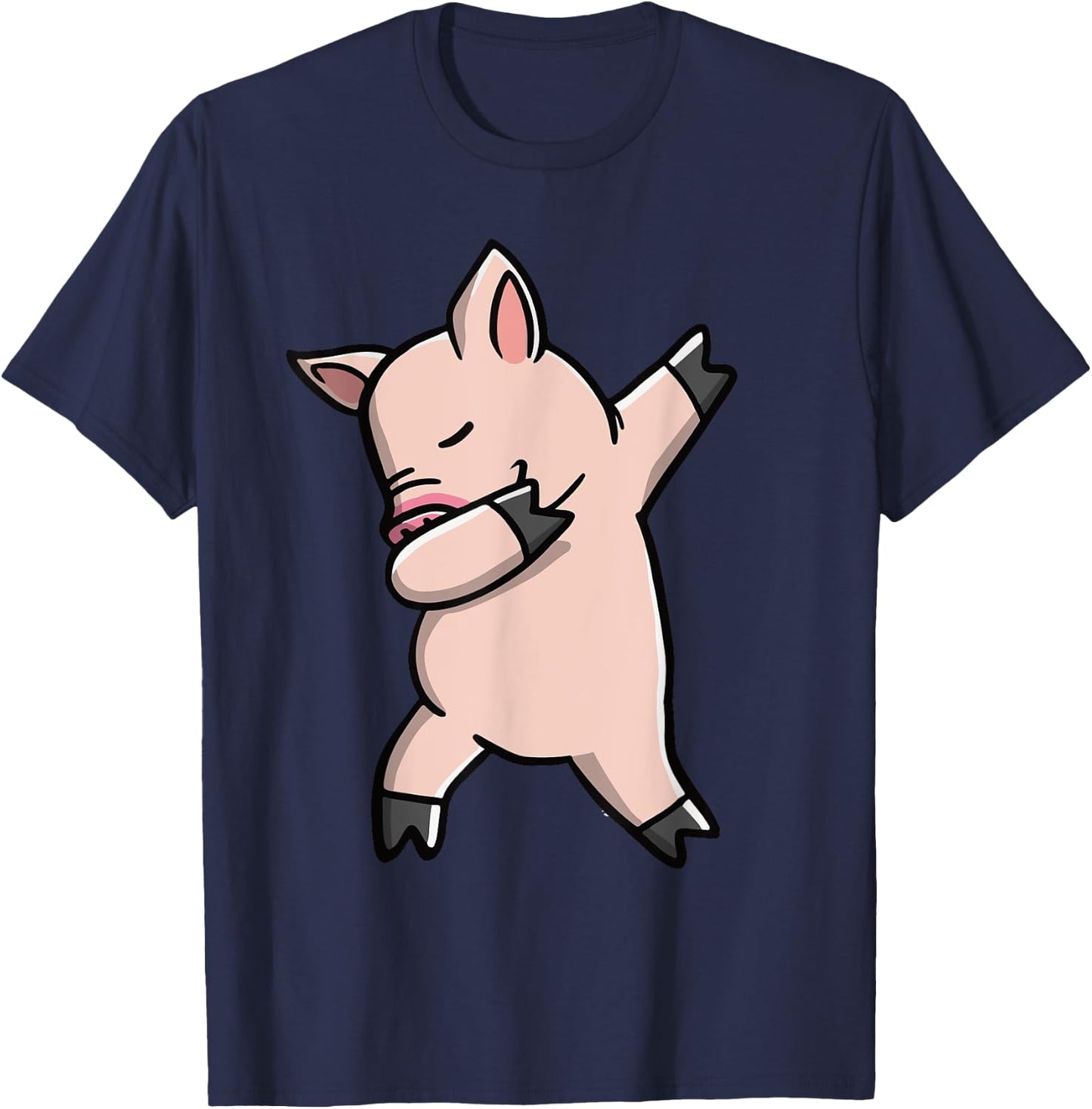Dabbing Piggy Youth Piglet Costume Kids T-Shirt - T-Shirt | Navy